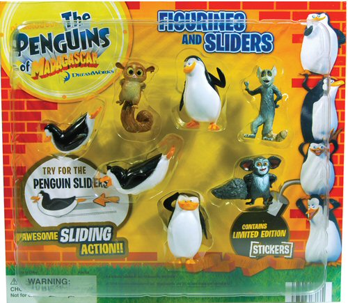 Buy Penguins Of Madagascar Figurines And Sliders Vending Capsules 