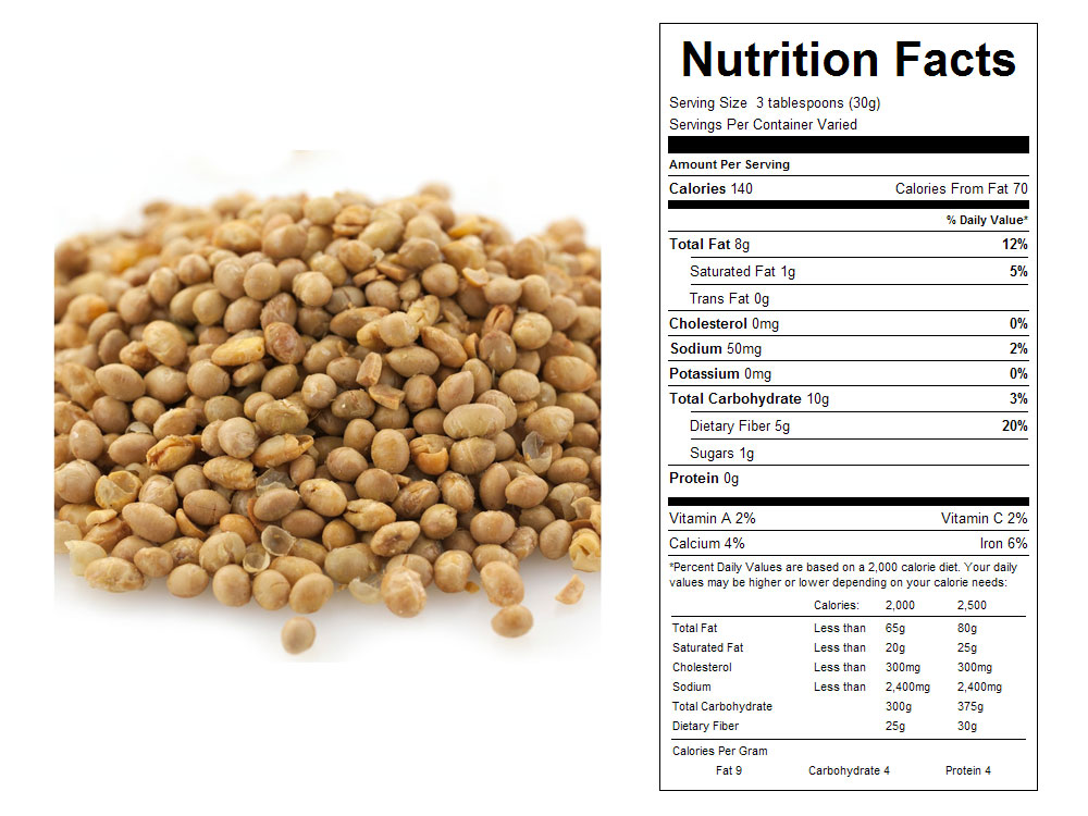 Roasted Salted Soy Nuts Nutrition Facts 