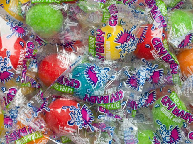 Buy Cry Baby Extra Sour Wrapped Gumballs - 850 ct. - Vending Machine ...