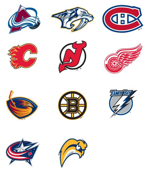 Buy NHL Hockey Vending Stickers - Vending Machine Supplies For Sale