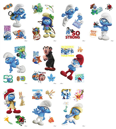 Buy Smurfs The Lost Village Vending Stickers - Vending Machine Supplies ...