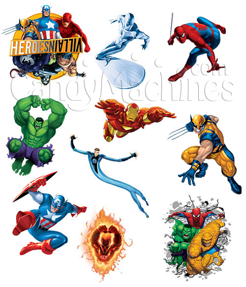 Buy Marvel Heroes Stickers Vending Capsules - Vending Machine Supplies ...