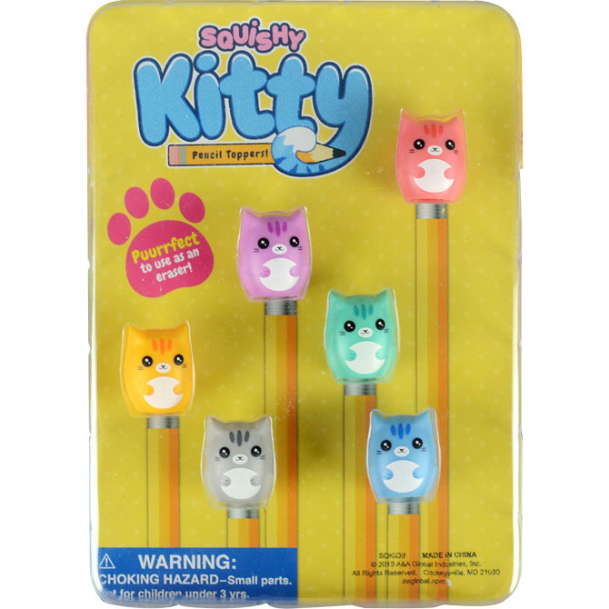 squishy animal pencil toppers