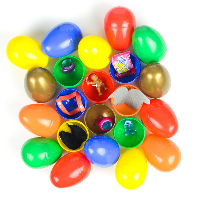 toy filled eggs