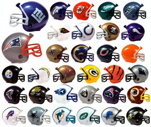 Buy NFL Pencil Topper Helmets & Stickers Mix Vending Capsules - Vending ...