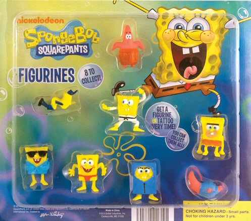 Buy Spongebob Figurines & Mini Tattoos Mix Vending Capsules ...