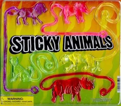 sticky animal toys
