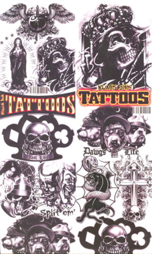 Black Ink Temporary Tattoos Click Here To Buy!