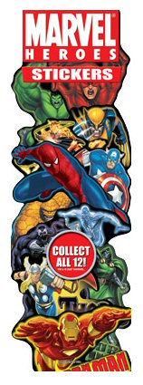 Marvel Comics Vending Machine Stickers